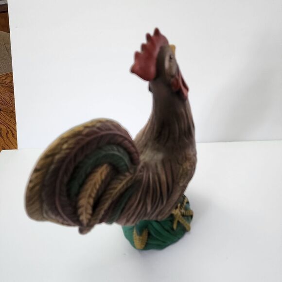 Handpainted Large Ceramic Rooster - Picture 4 of 7